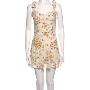 Reformation Floral Mini Sundress